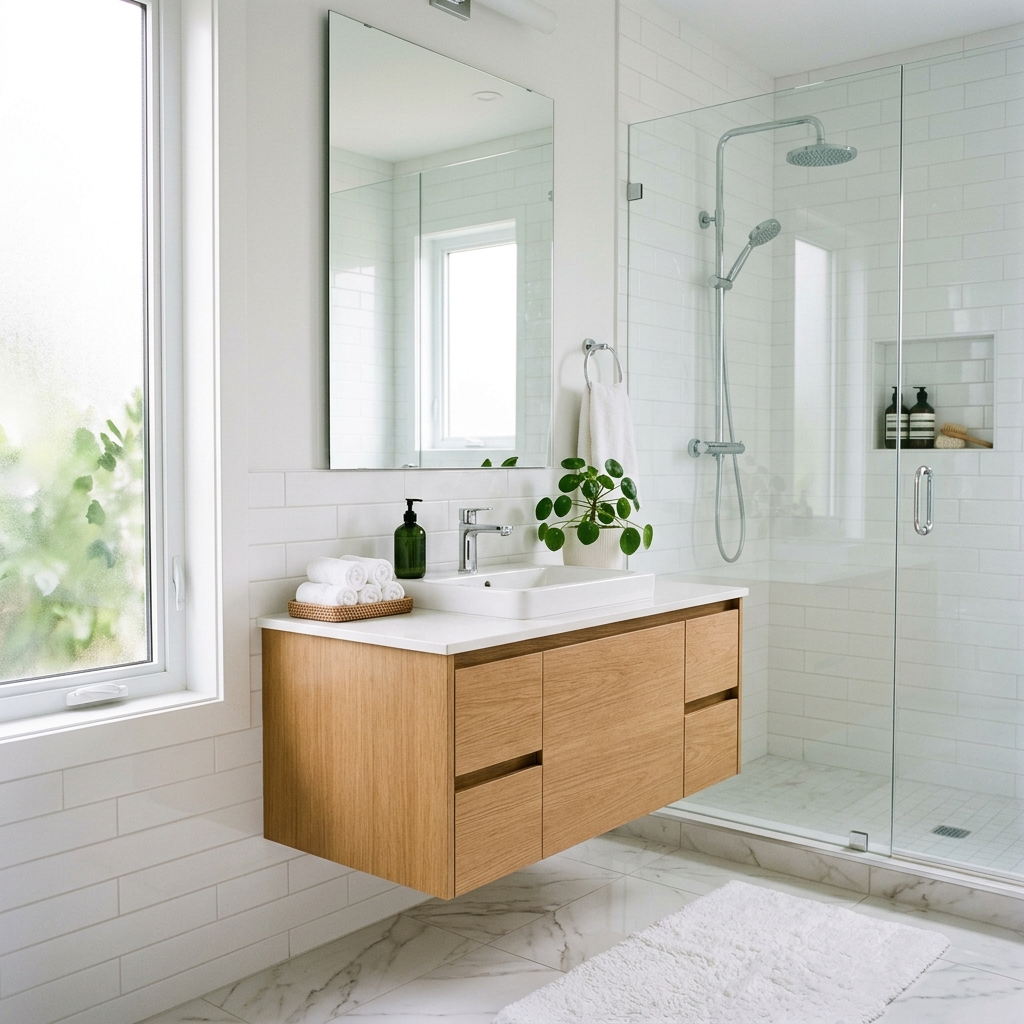 Sparkling clean bathroom
